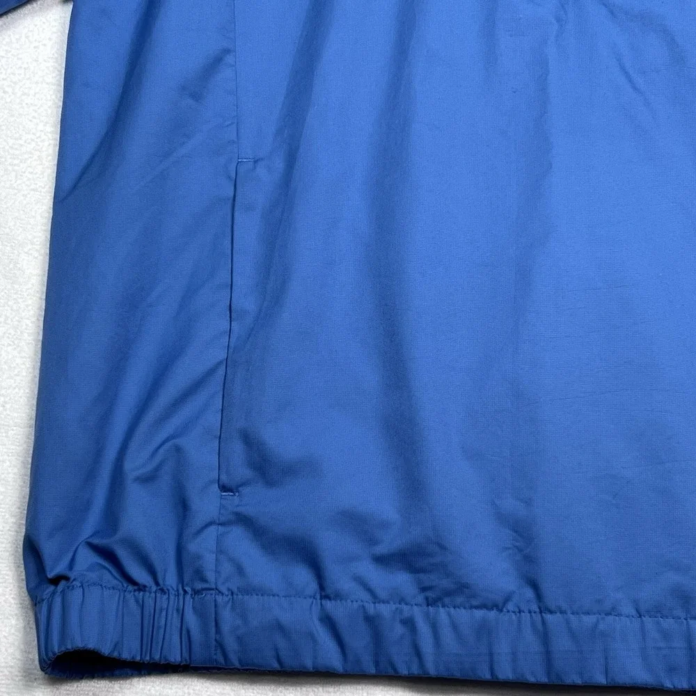Nike Golf 1/4 Zip Wind Shirt Short Sleeve Mens‎ Medium Blue Zippered Pockets